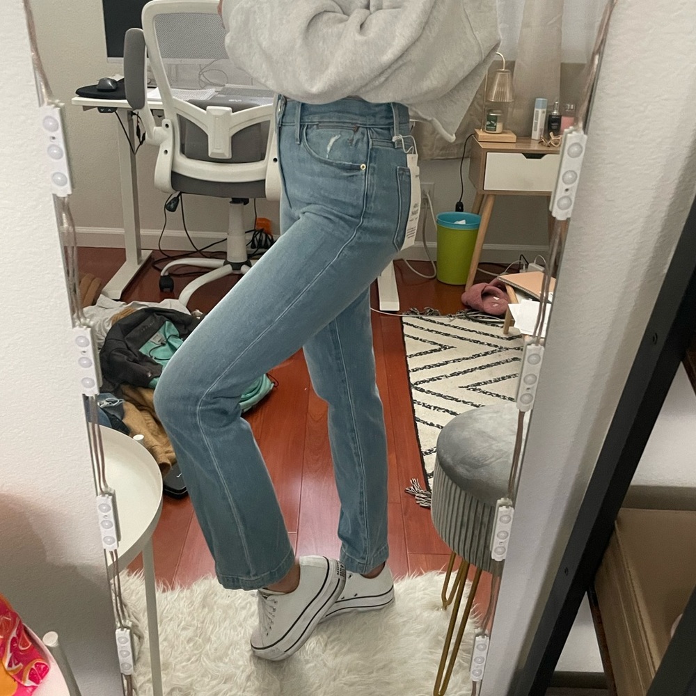 FRAME Le High Straight Wide Hem Size 24